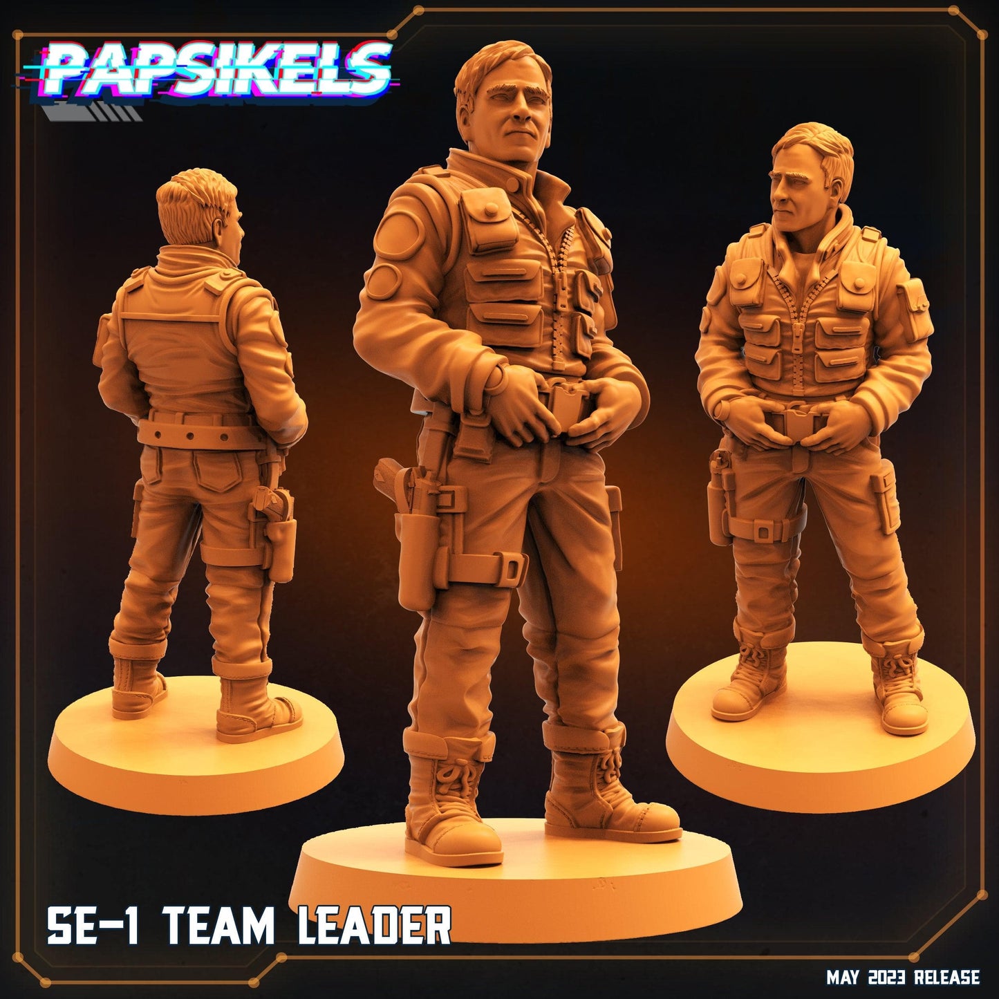 3D Printed Papsikels May 2023 Scifi - Star Entrance - Into The Multi World Set SE-1 Team 28mm 32mm - 3D Printing Boss 