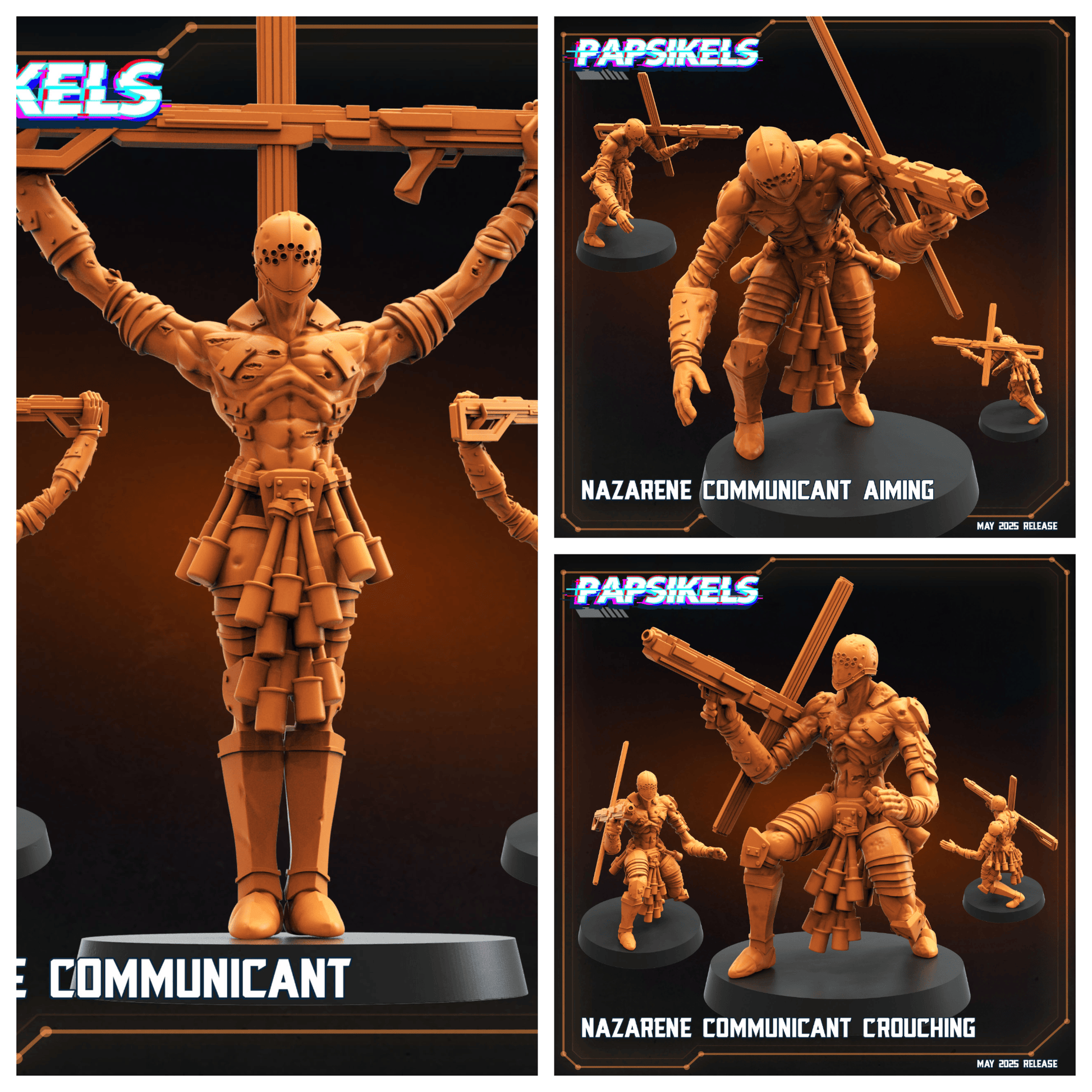 3D Printed Papsikels Nazarene Communicant 28mm 32mm - 3D Printing Boss 