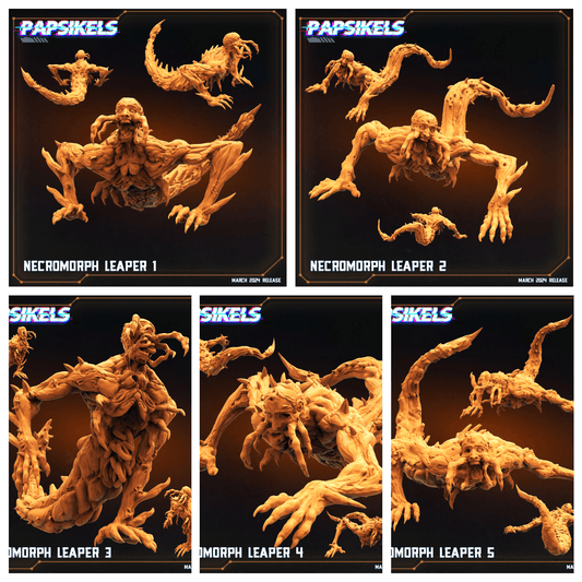 3D Printed Papsikels Necromorph Leapers MARCH 2025 SCIFI 28mm 32mm - 3D Printing Boss 