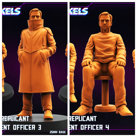 3D Printed Papsikels Nexus 9 Replicant Retirement Officer Nov 2024 Cyberpunk 28mm 32mm - 3D Printing Boss 