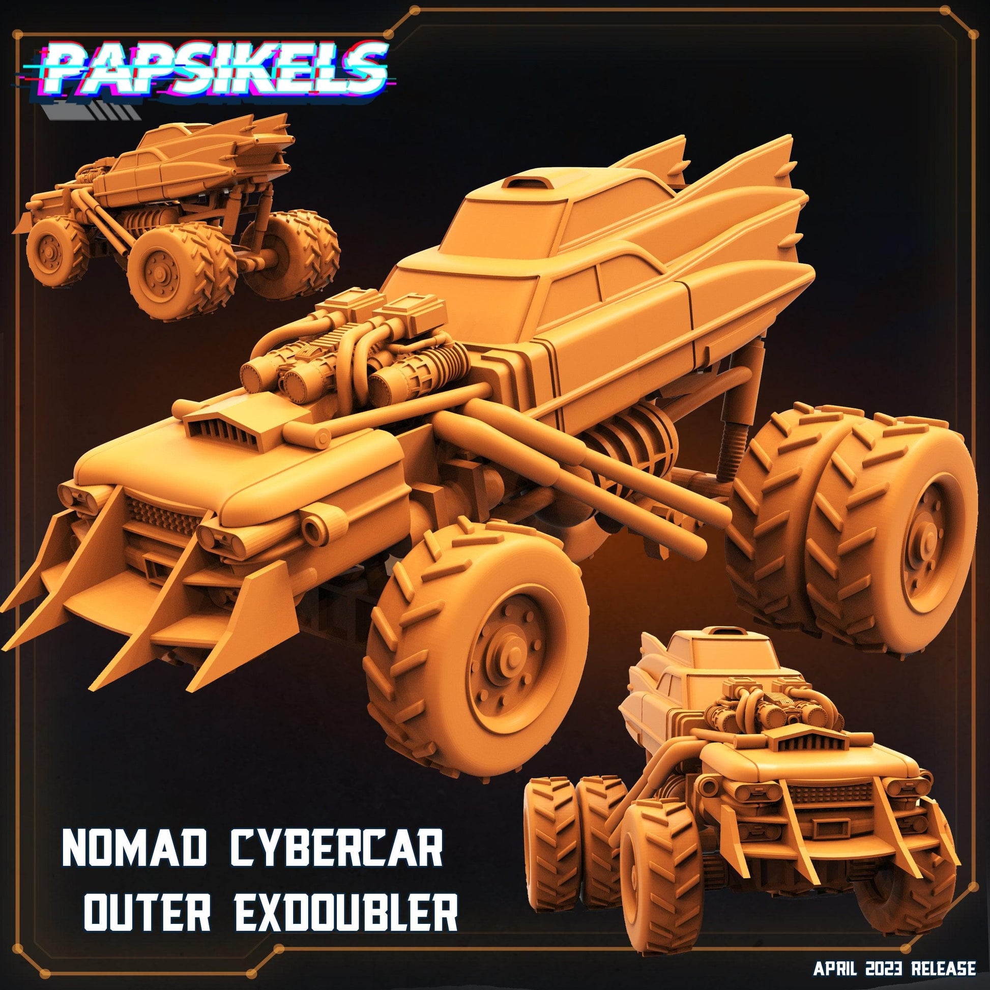 3D Printed Papsikels - Nomad Cybercar Outer Exdoubler - 28mm 32mm - 3D Printing Boss 