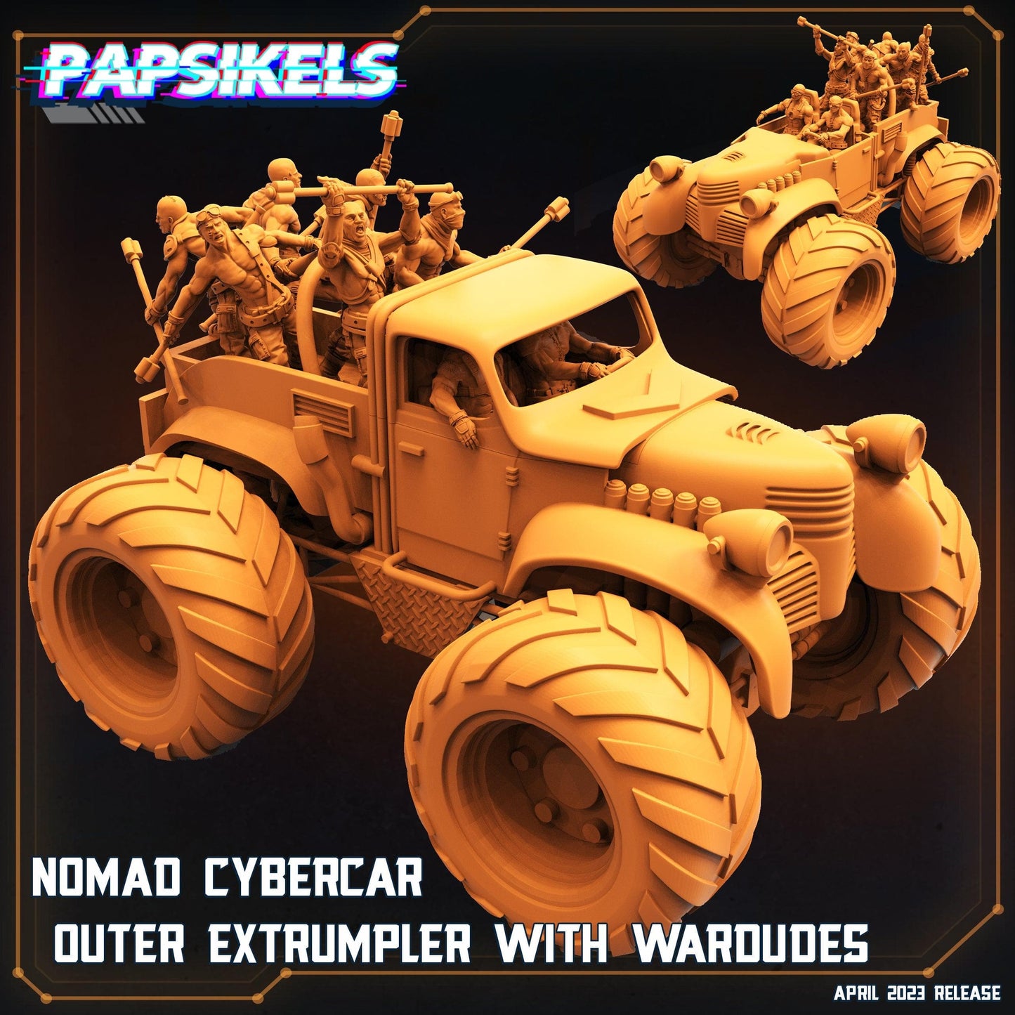 3D Printed Papsikels - Nomad Cybercar Outer Extrumpler - 28mm 32mm - 3D Printing Boss 