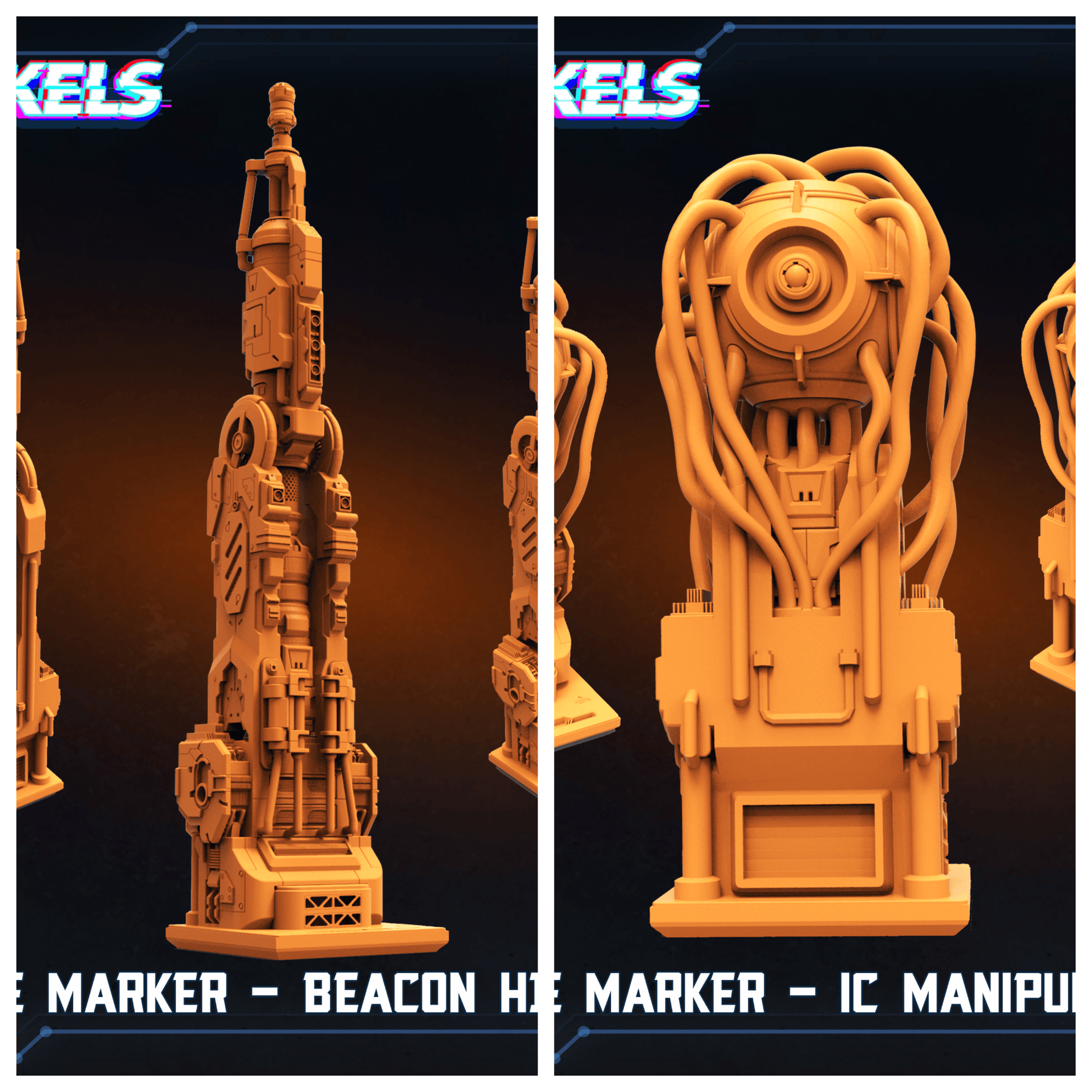3D Printed Papsikels Objective Markers Skull Hunters Skull Hunters 2 The Exterminators 28mm 32mm - 3D Printing Boss 