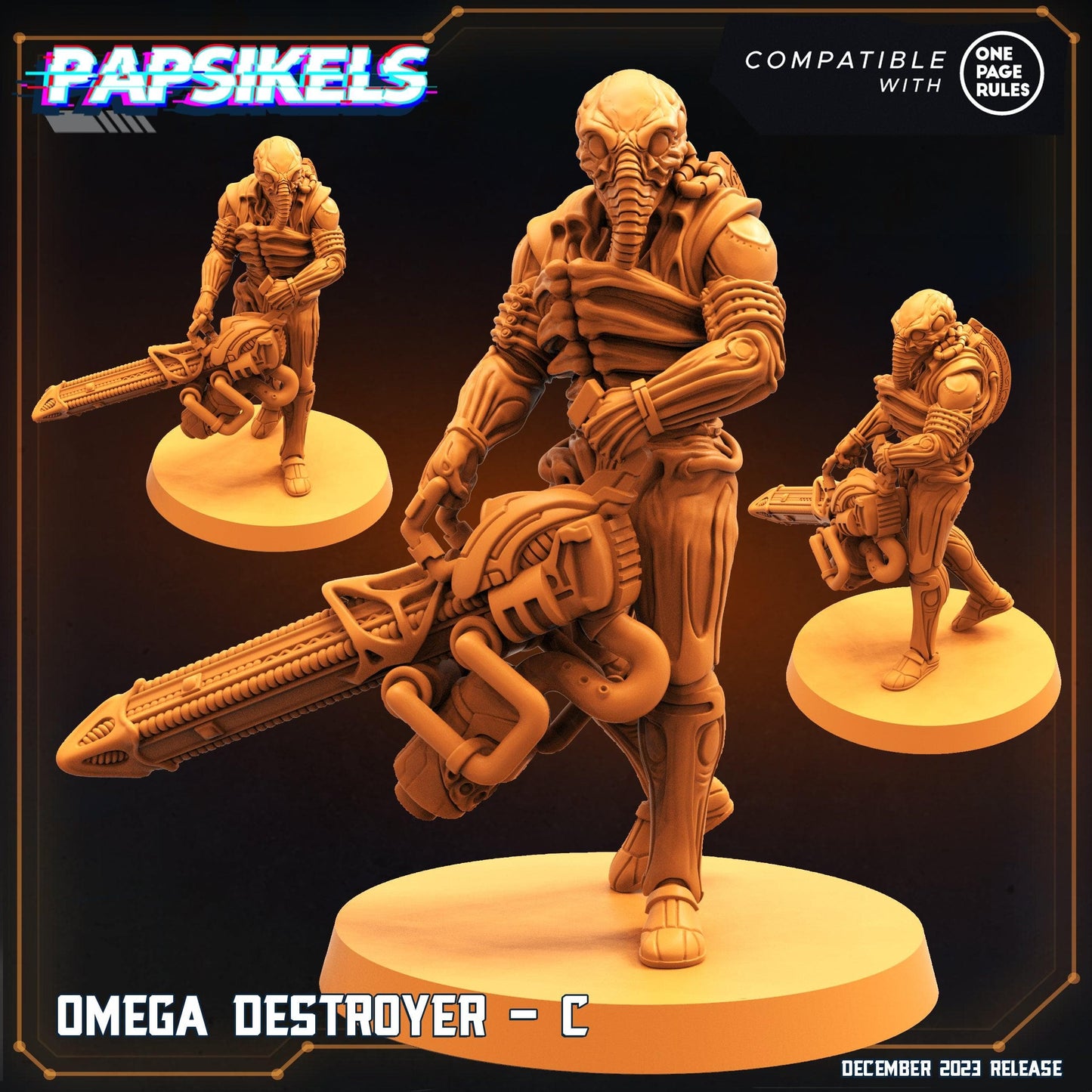 3D Printed Papsikels Omega Destroyers 28mm 32mm - 3D Printing Boss 