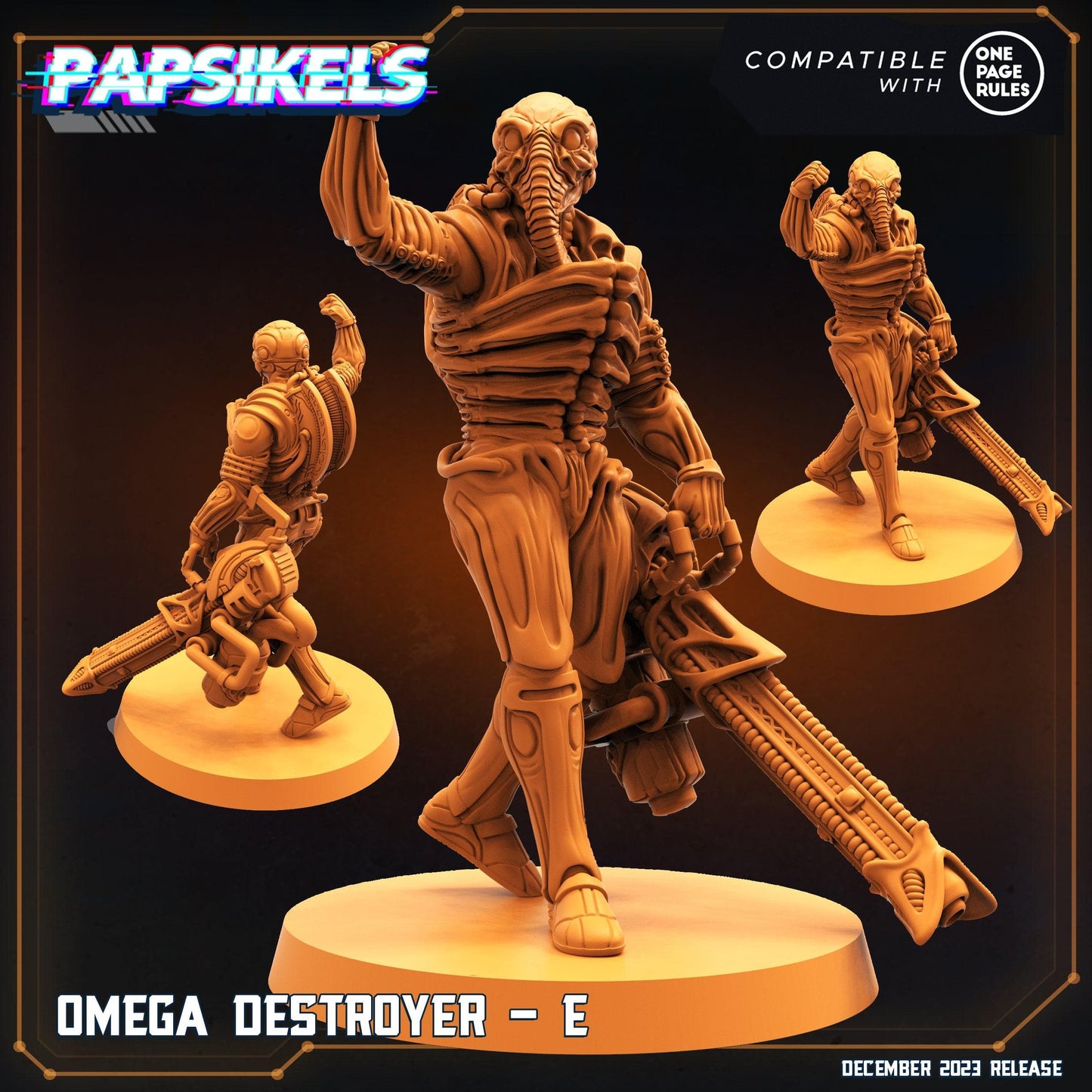 3D Printed Papsikels Omega Destroyers 28mm 32mm - 3D Printing Boss 