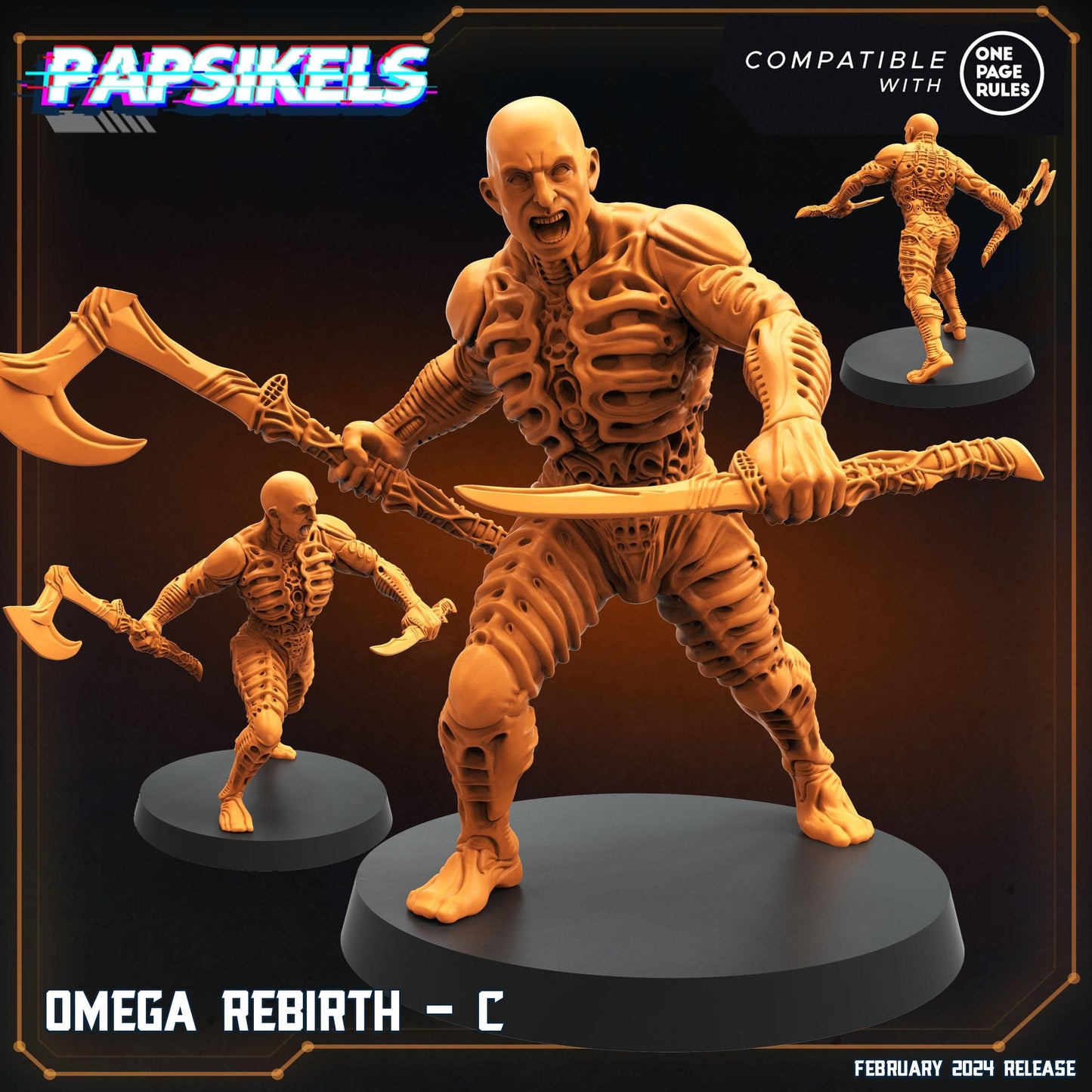 3D Printed Papsikels Omega Rebirths Set 28mm 32mm - 3D Printing Boss 