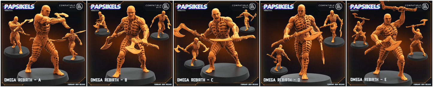 3D Printed Papsikels Omega Rebirths Set 28mm 32mm - 3D Printing Boss 
