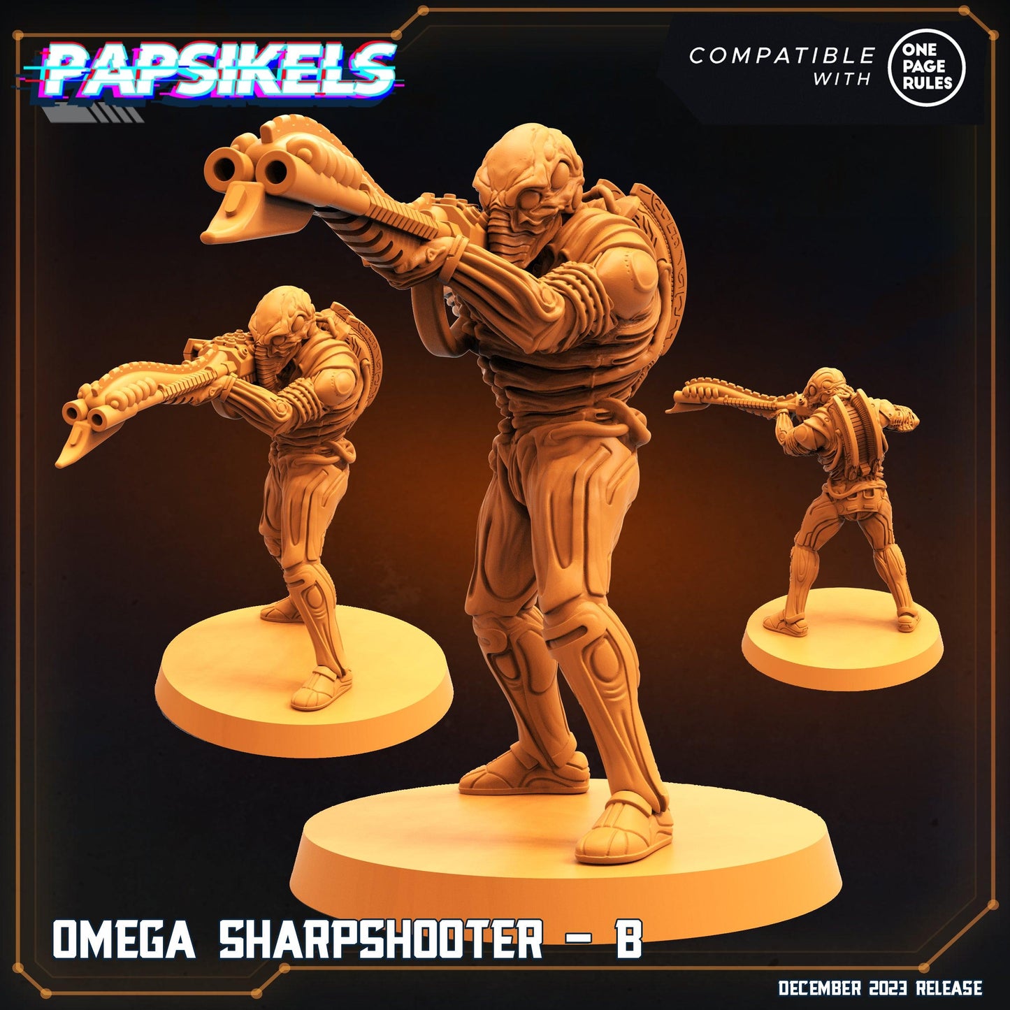 3D Printed Papsikels Omega Sharpshooters 28mm 32mm - 3D Printing Boss 