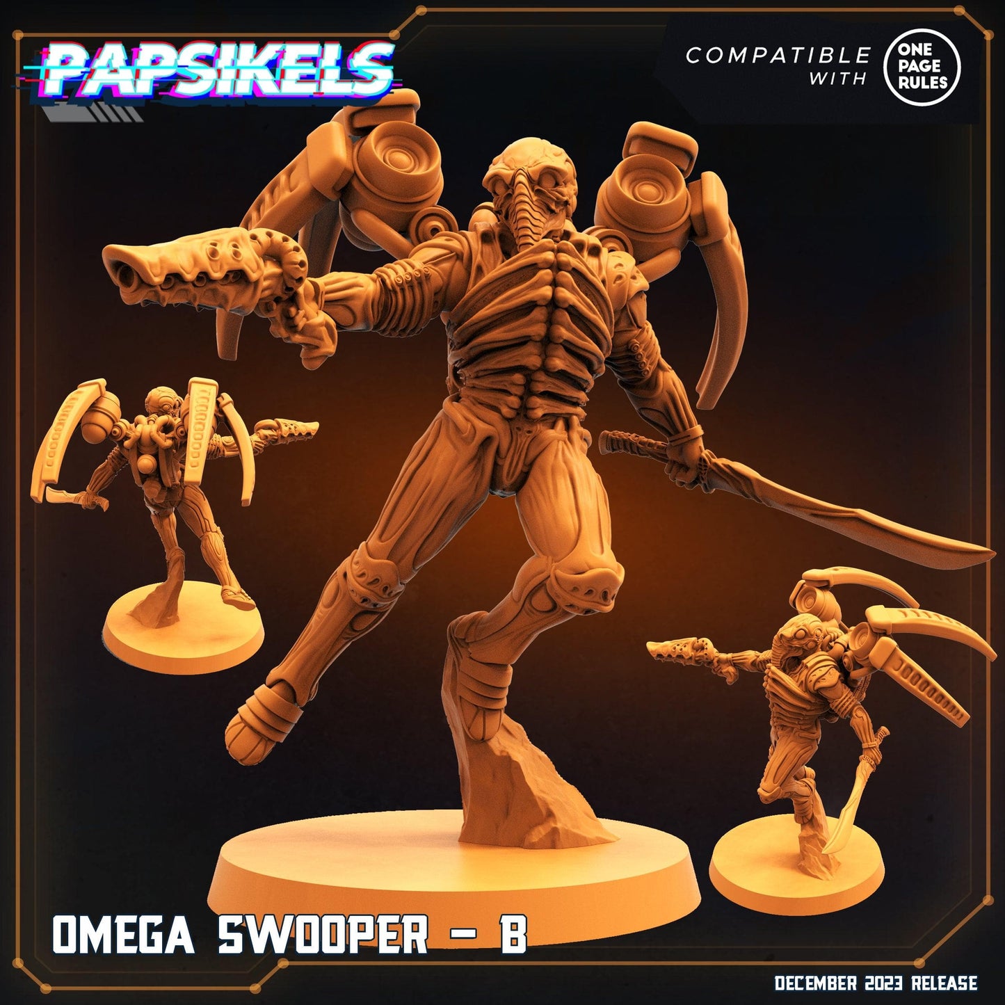 3D Printed Papsikels Omega Swoopers 28mm 32mm - 3D Printing Boss 