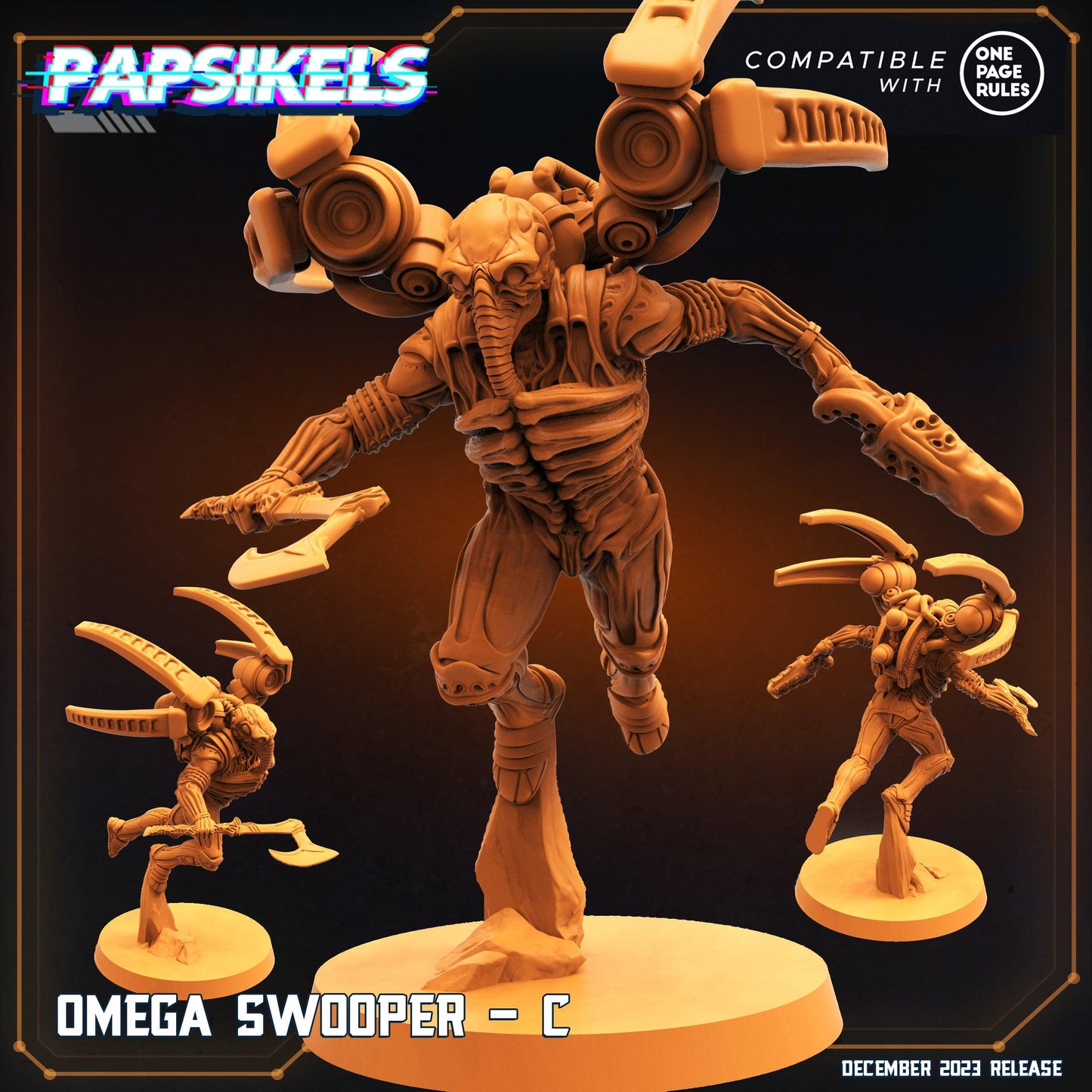 3D Printed Papsikels Omega Swoopers 28mm 32mm - 3D Printing Boss 