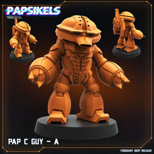 3D Printed Papsikels Pap C Guy - A 28mm 32mm - 3D Printing Boss 