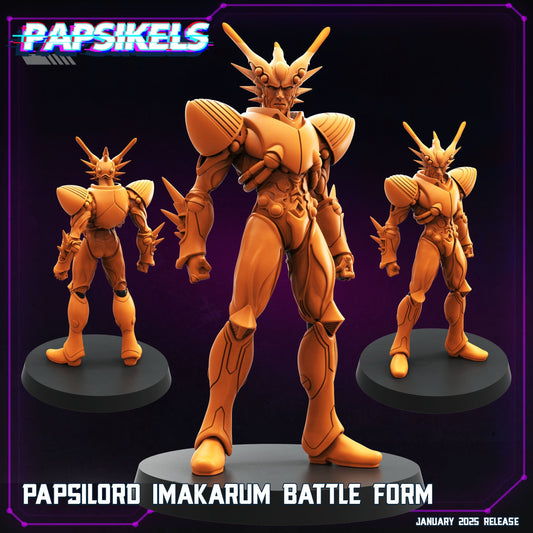 3D Printed Papsikels Papsilord Imakarum Battle Form January 2025 - Cyberpunk 28mm 32mm - 3D Printing Boss 