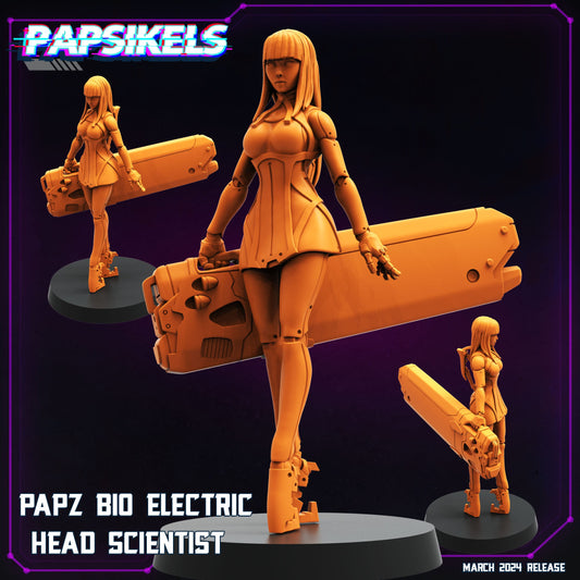 3D Printed Papsikels Papz Bio Electric Head Scientist Set 28mm 32mm - 3D Printing Boss 