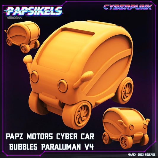 3D Printed Papsikels - Papz Industries Cybercar Bubbles Paraluman V4 March 2023 Cyberpunk - 28mm 32mm - 3D Printing Boss 