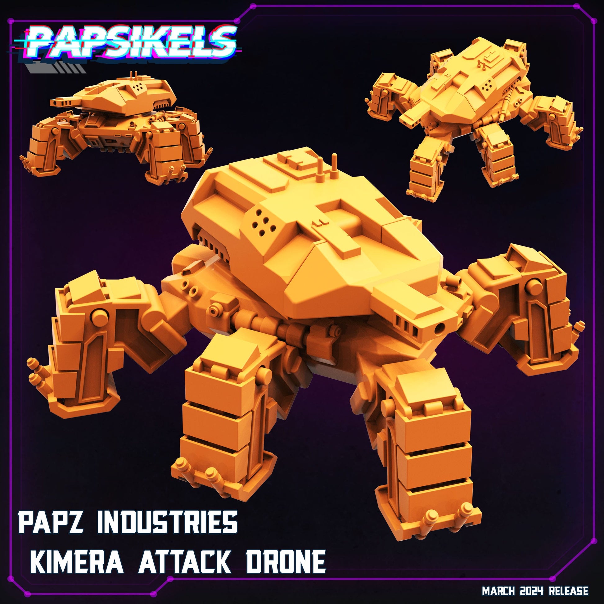 3D Printed Papsikels Papz Industries Kimera Attack Drone 28mm 32mm - 3D Printing Boss 