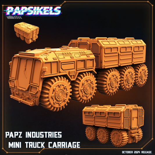 3D Printed Papsikels Papz Industries Mining Mini Truck October 2024 SciFi 28mm 32mm - 3D Printing Boss 
