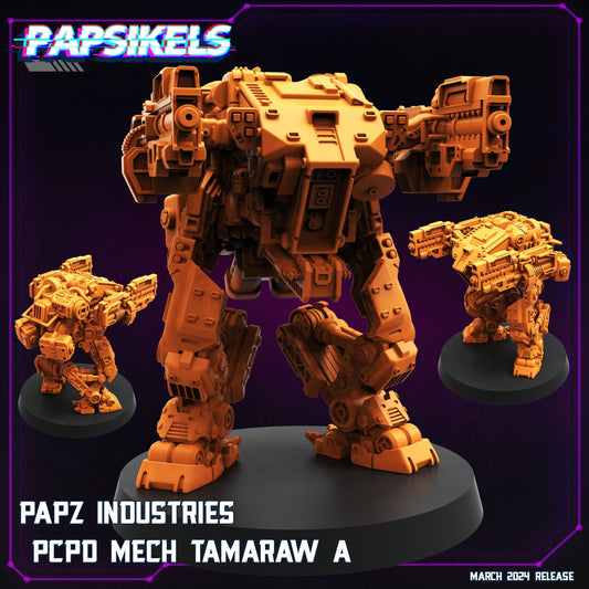 3D Printed Papsikels Papz Industries Pcpd Mech Tamaraw Set 28mm 32mm - 3D Printing Boss 