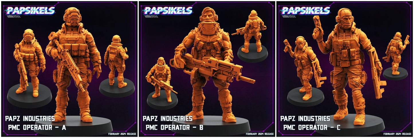 3D Printed Papsikels Papz Industries Pmc Operators Set 28mm 32mm - 3D Printing Boss 