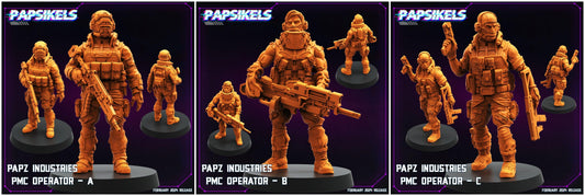 3D Printed Papsikels Papz Industries Pmc Operators Set 28mm 32mm - 3D Printing Boss 