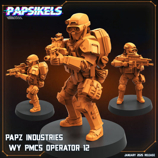 3D Printed Papsikels Papz Industries Wy Pmcs Operators Set January 2025 - Scifi 28mm 32mm - 3D Printing Boss 