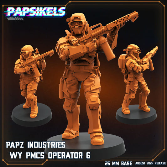 3D Printed Papsikels Papz Industries Wy Pmcs Set August 2024 Scifi 28mm 32mm - 3D Printing Boss 
