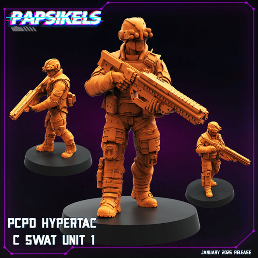 3D Printed Papsikels Pcpd Hypertac C Swat Set January 2025 - Cyberpunk 28mm 32mm - 3D Printing Boss 