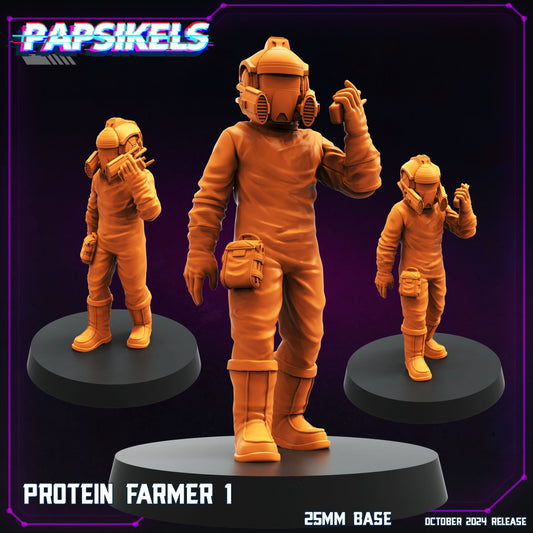 3D Printed Papsikels Protein Farmer Set October 2024 Cyberpunk 28mm 32mm - 3D Printing Boss 