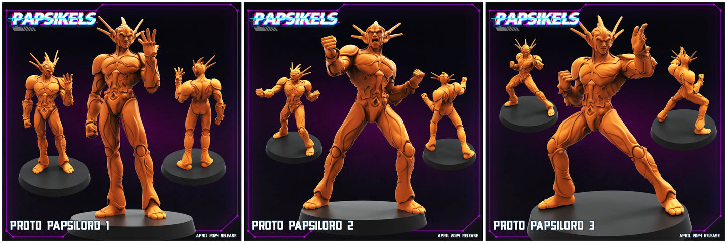 3D Printed Papsikels Proto Papsilord Set 28mm 32mm - 3D Printing Boss 