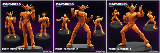 3D Printed Papsikels Proto Papsilord Set 28mm 32mm - 3D Printing Boss 