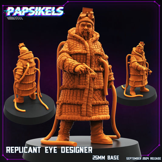 3D Printed Papsikels Replicant Eye Designer Set SEPTEMBER 2024 CYBERPUNK 28mm 32mm - 3D Printing Boss 