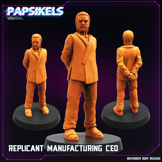 3D Printed Papsikels Replicant Manufacturing Ceo Nov 2024 Cyberpunk 28mm 32mm - 3D Printing Boss 