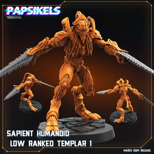 3D Printed Papsikels Sapient Humanoid Low Ranked Templars MARCH 2025 CYBERPUNK 28mm 32mm - 3D Printing Boss 