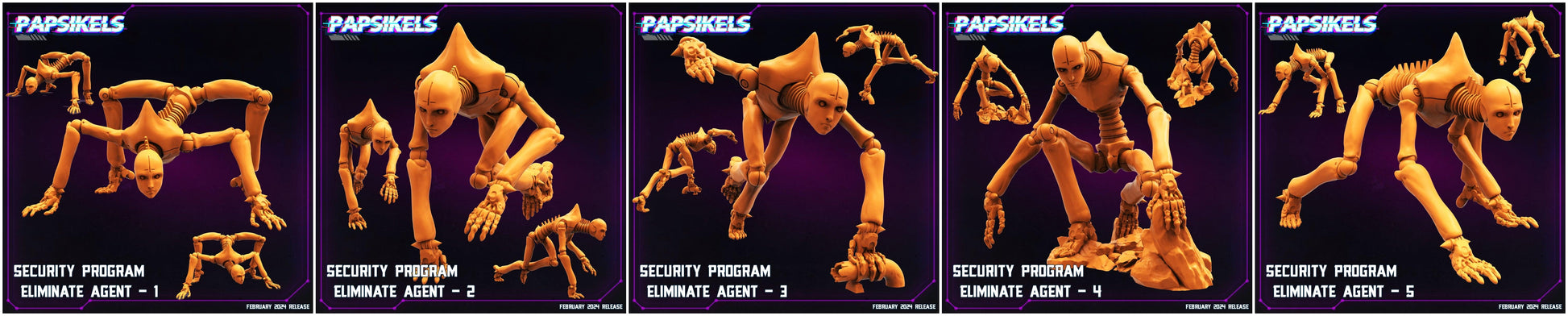 3D Printed Papsikels Security Program Eliminate Agents 28mm 32mm - 3D Printing Boss 