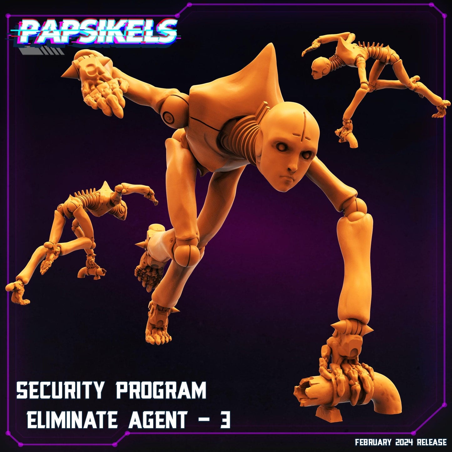 3D Printed Papsikels Security Program Eliminate Agents 28mm 32mm - 3D Printing Boss 