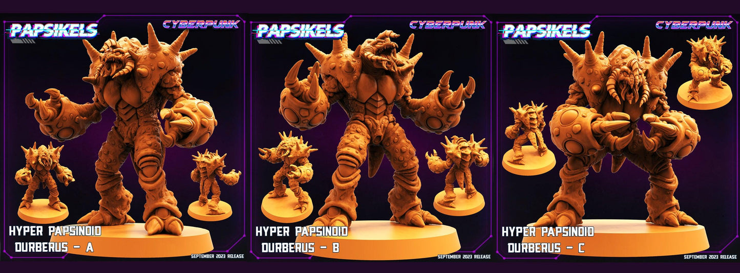 3D Printed Papsikels September 2023 Cyberpunk Hyper Papsinoid Durberus Set 2023 28mm 32mm - 3D Printing Boss 