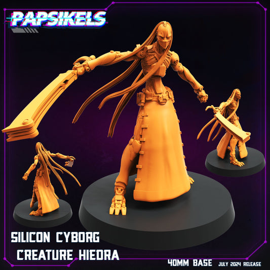 3D Printed Papsikels Silicon Cyborg Creature Set July 2024 Cyberpunk 28mm 32mm - 3D Printing Boss 