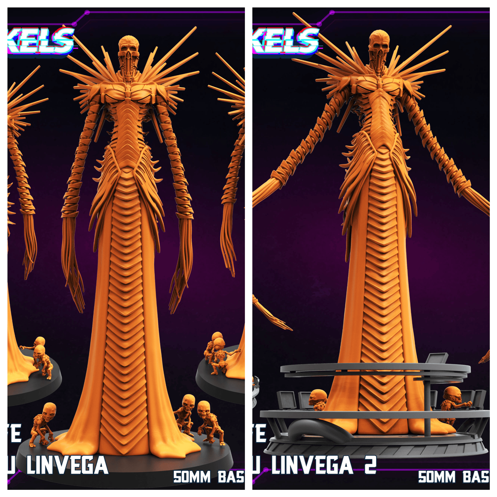 3D Printed Papsikels Silicon Life Davine Lu Linvega Set October 2024 Cyberpunk 28mm 32mm - 3D Printing Boss 
