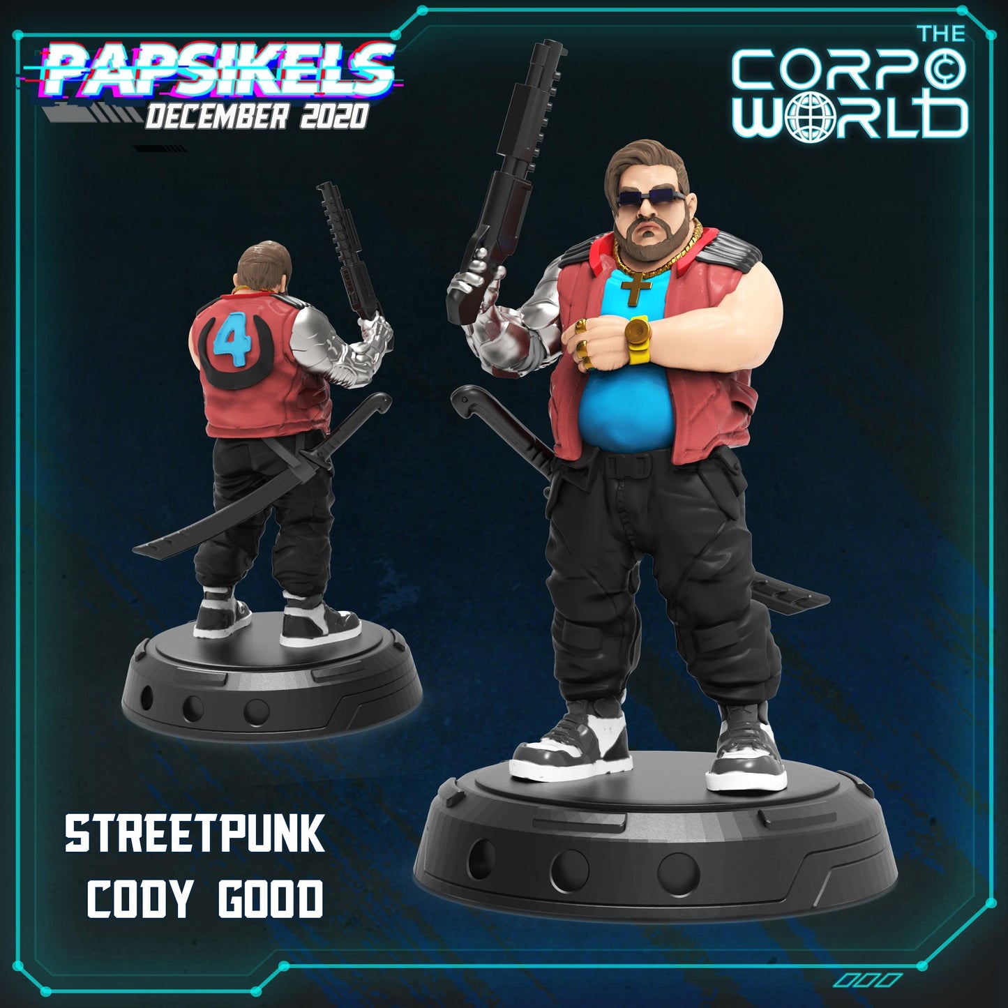 3D Printed Papsikels Street Punks 28mm 32mm - 3D Printing Boss 