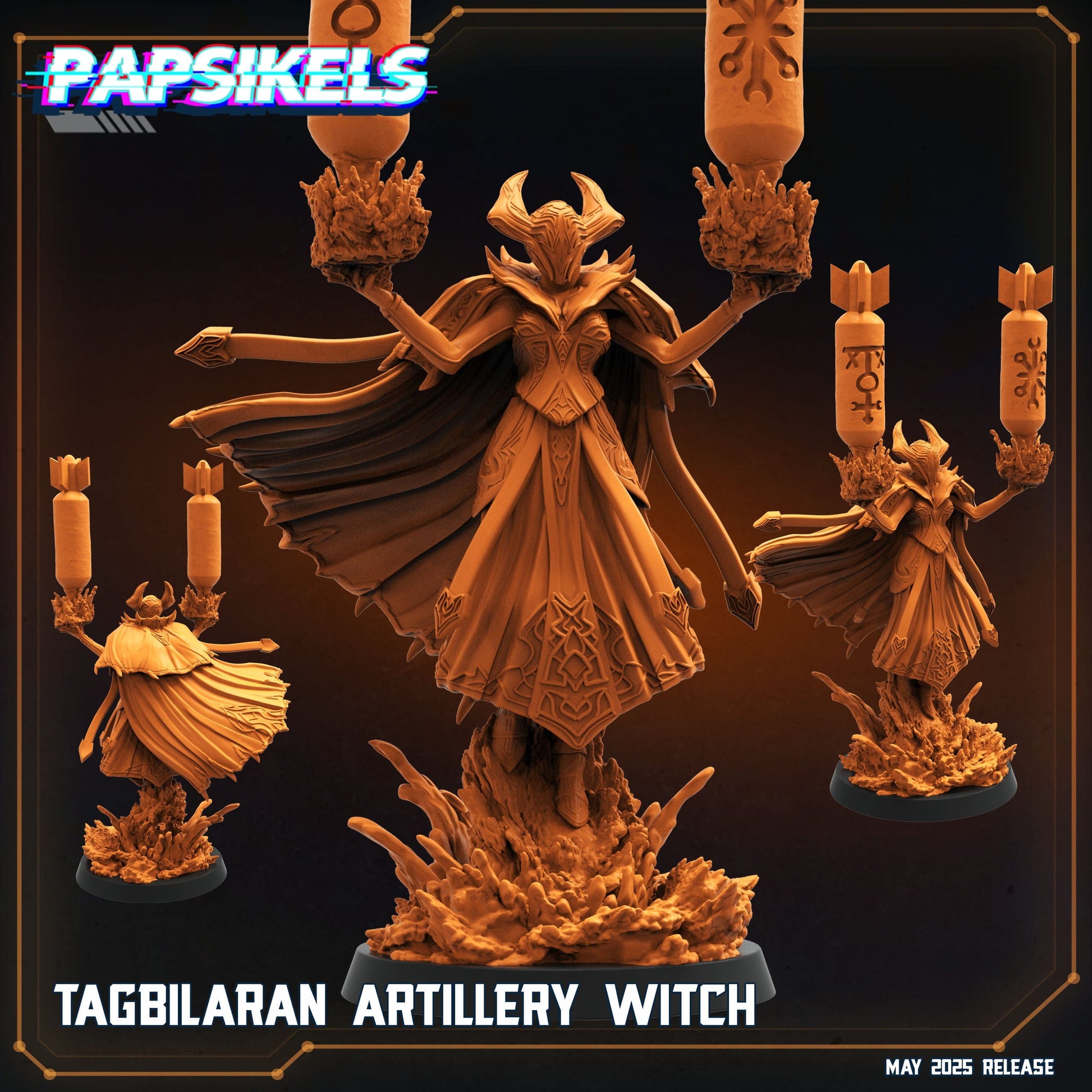 3D Printed Papsikels Tagbilaran Artillery Witch 28mm 32mm - 3D Printing Boss 