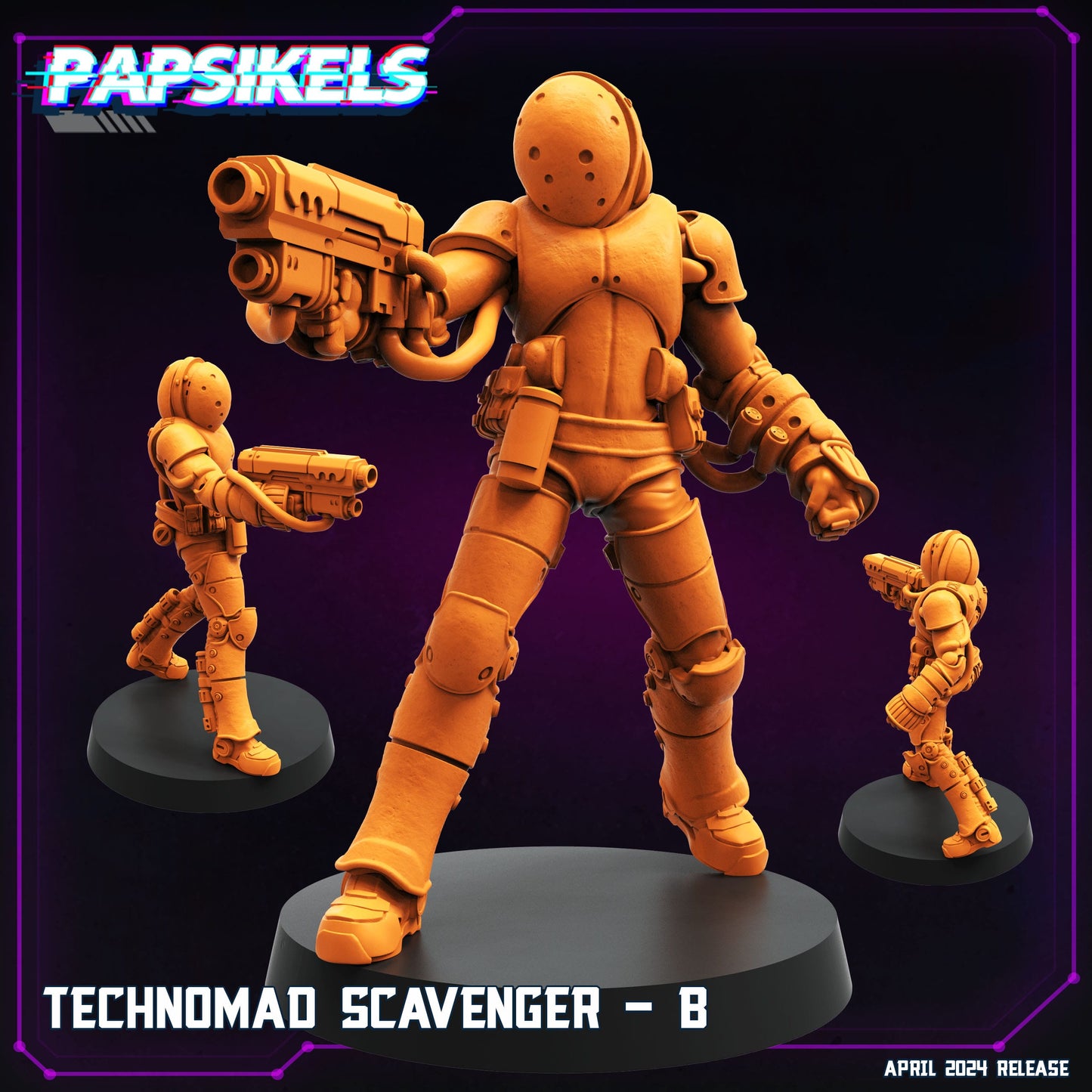 3D Printed Papsikels Technomad Scavenger Set 28mm 32mm - 3D Printing Boss 