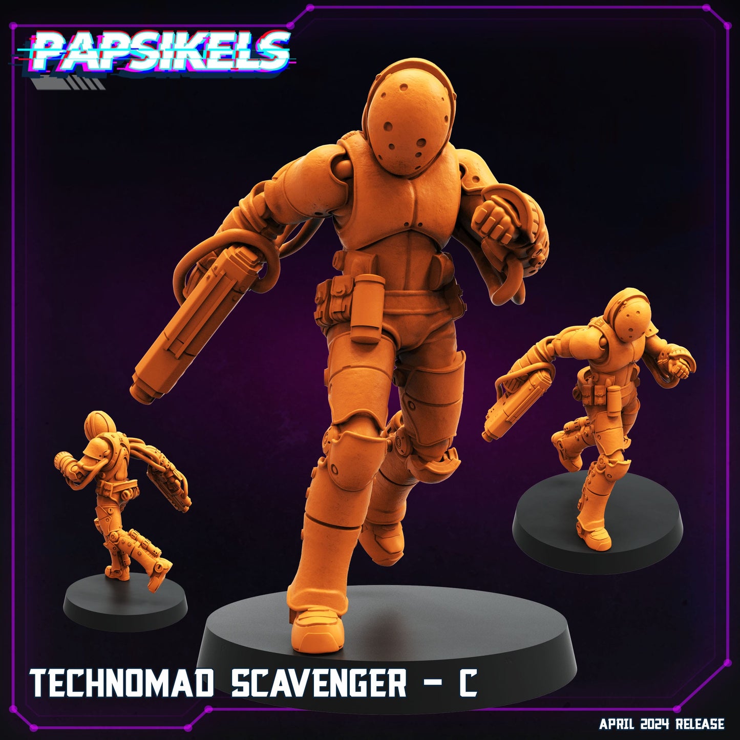 3D Printed Papsikels Technomad Scavenger Set 28mm 32mm - 3D Printing Boss 