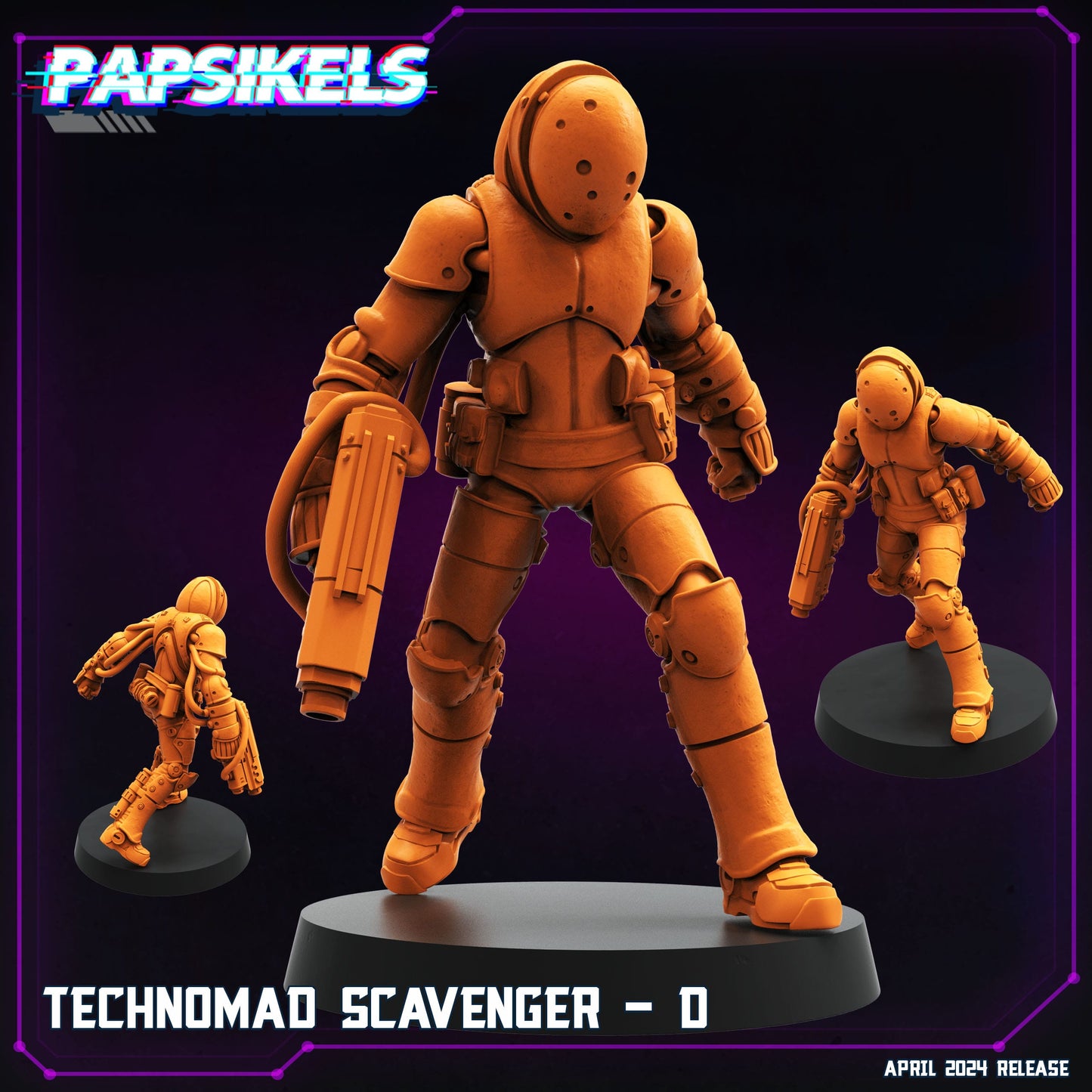 3D Printed Papsikels Technomad Scavenger Set 28mm 32mm - 3D Printing Boss 