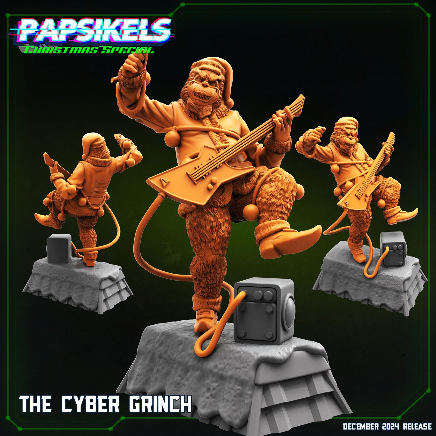 3D Printed Papsikels The Cyber Grinch 28mm 32mm - 3D Printing Boss 
