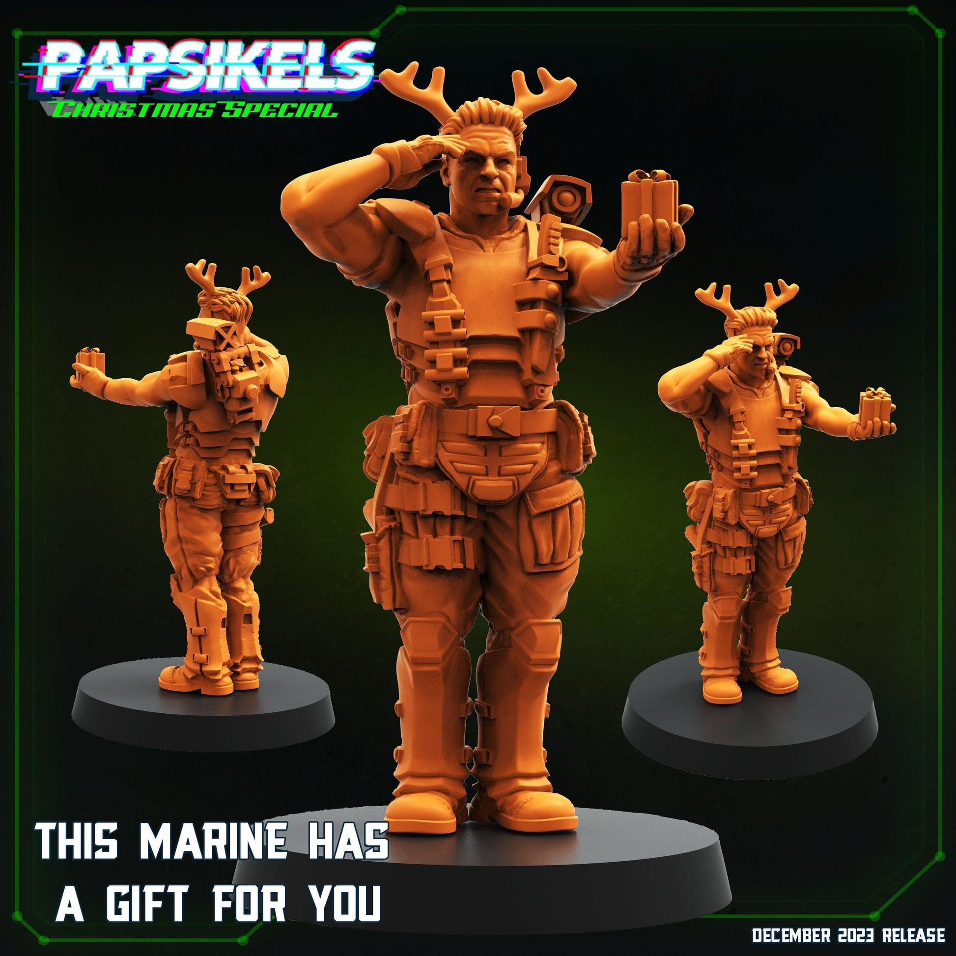 3D Printed Papsikels This Marine Has A Gift For You 28mm 32mm - 3D Printing Boss 