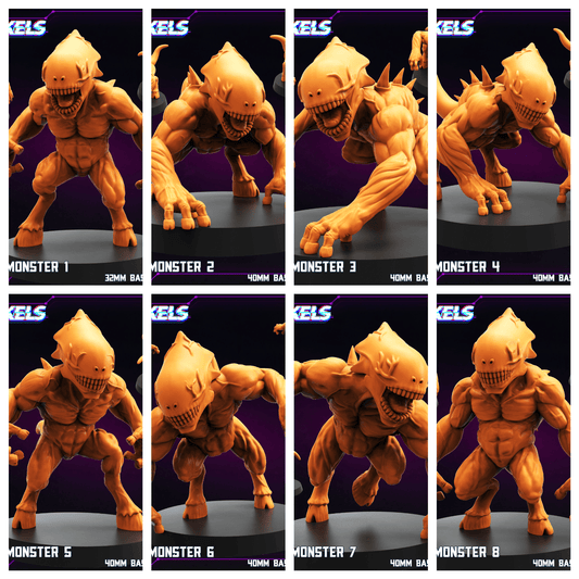 3D Printed Papsikels Training Monster Nov 2024 Cyberpunk 28mm 32mm - 3D Printing Boss 
