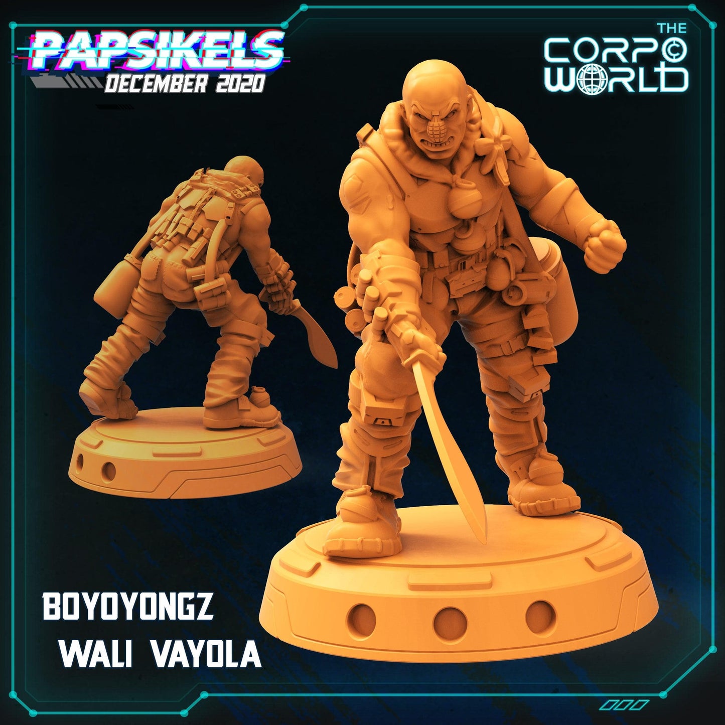3D Printed Papsikels Typoon Gang Set 28mm 32mm - 3D Printing Boss 