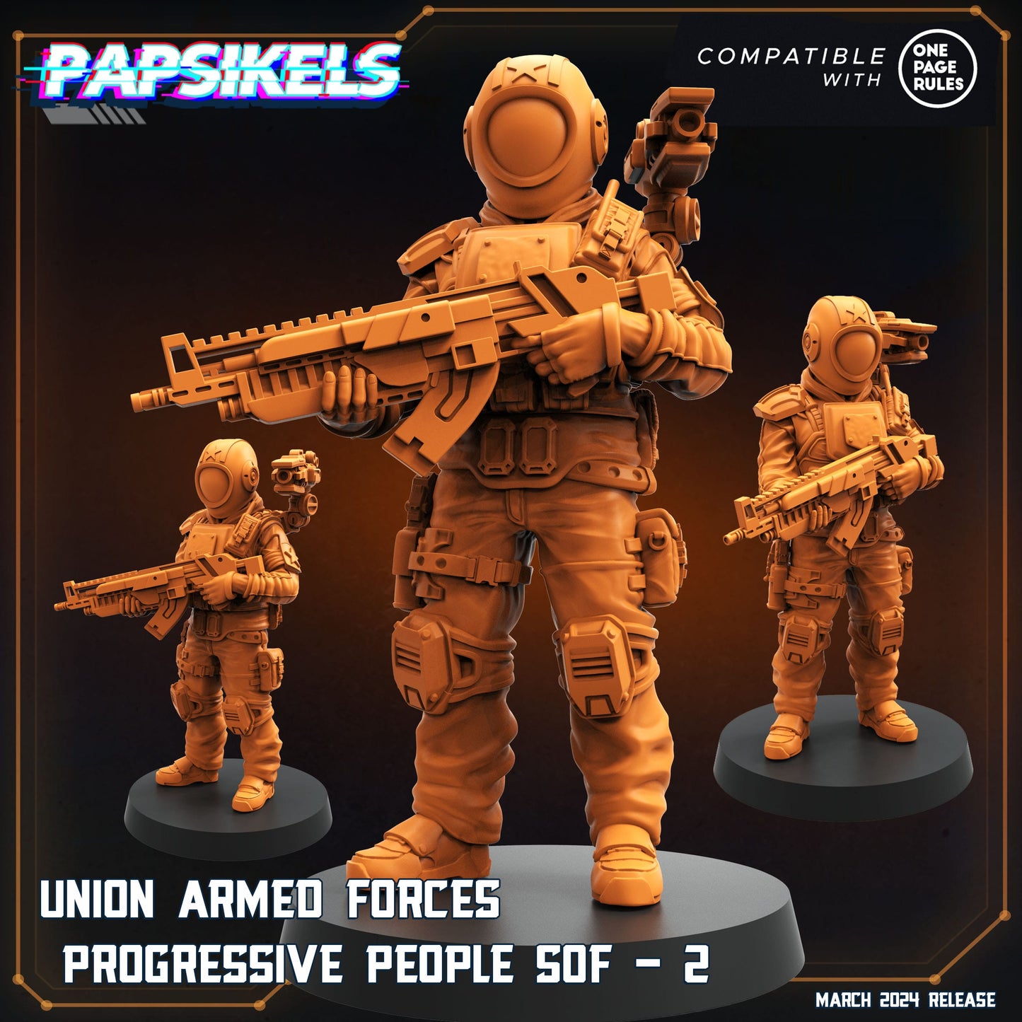 3D Printed Papsikels Union Armed Forces Progressive People Set 28mm 32mm - 3D Printing Boss 