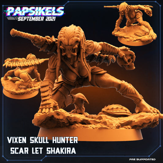 3D Printed Papsikels Vixen Skull Hunter Scarlet Shakira Skull Hunters 2 The Exterminators 28mm 32mm - 3D Printing Boss