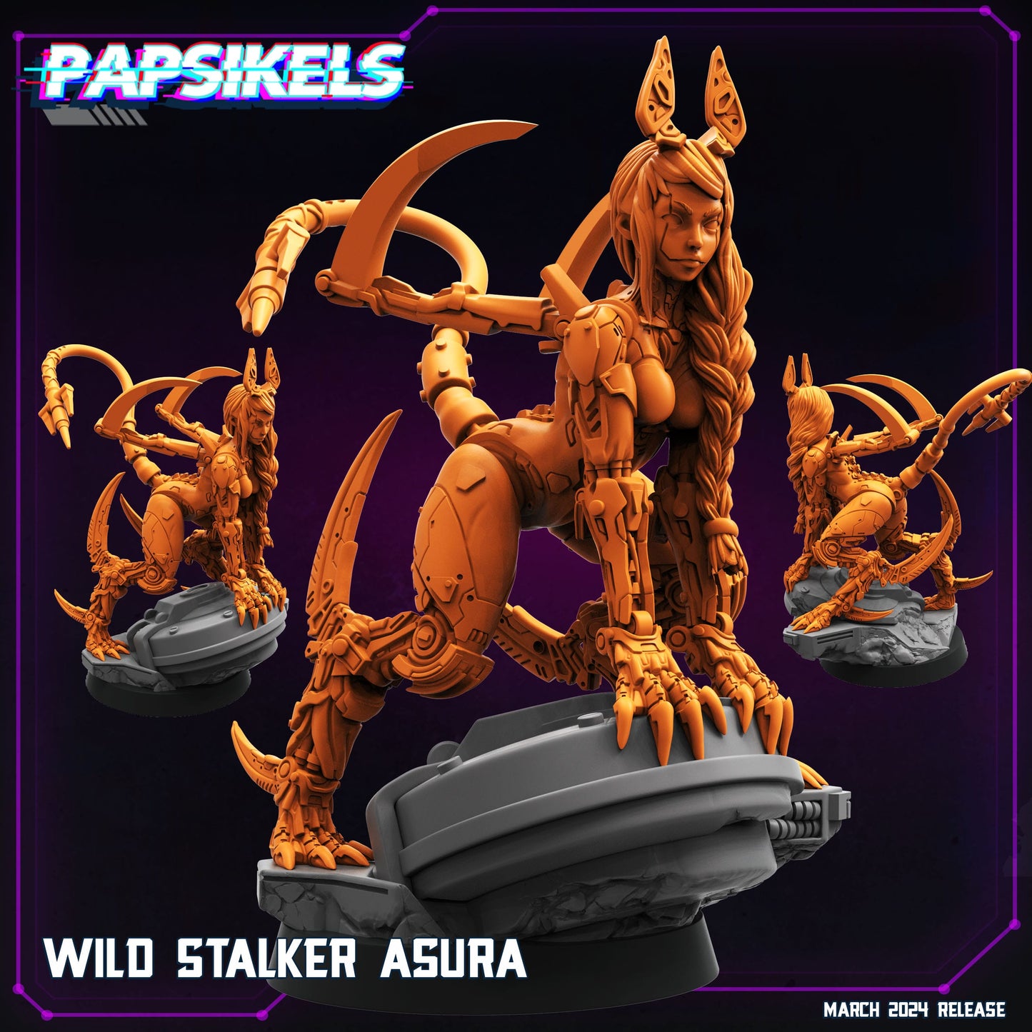 3D Printed Papsikels Wild Stalker Asura 28mm 32mm - 3D Printing Boss 
