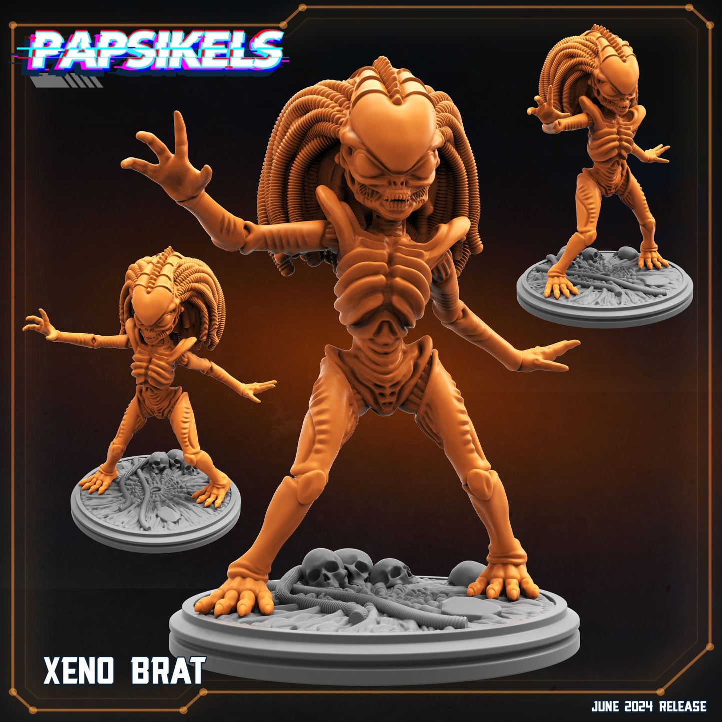 3D Printed Papsikels Xeno Brat 28mm 32mm - 3D Printing Boss 
